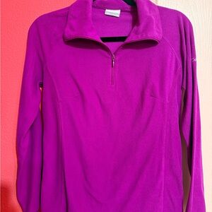 Columbia Women's Vibrant Magenta Quarter-Zip Sweater